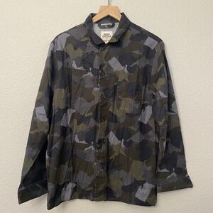 NWT Blake Shelton Lands End Cammo Shirt Mens Med Long Sleeve Buttons